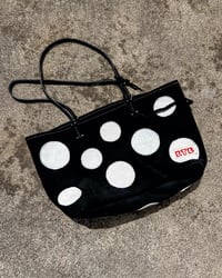 Image 1 of SPOT TOTE BLACK AND WHITE