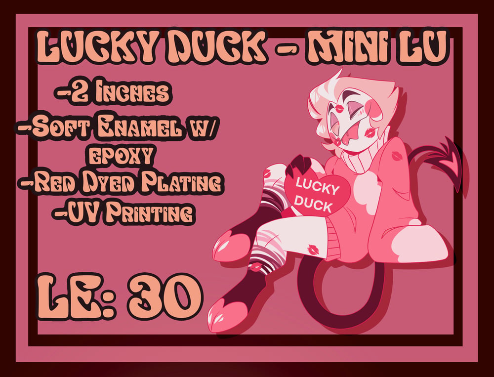 Image of Lucky Duck!!! 18+ Spicy Lucifer Valentines Day Enamel Pin Set