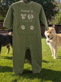 Image 1 of Custom "Protected By" Toddler Romper