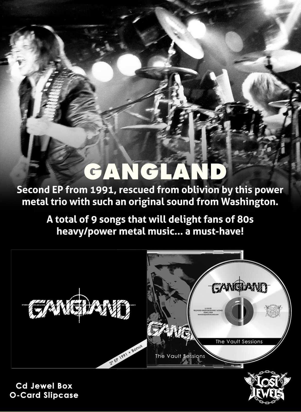 GANGLAND - The Vault Sessions CD | Stormspell Records Store