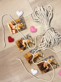 Image 1 of Shibari rope from cowgirl photoshoot and 4 signed 4x6s