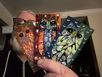 Tiny Free Verse Owls / 3-Piece Micro Art Set & Zine Series, Vol. 2 / #27 of 65