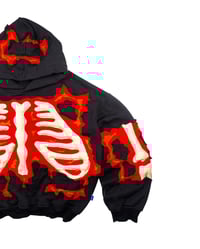 Image 8 of Re-worked 1 of 1 Hellfire Skeleton Hoodie Set (Size L)