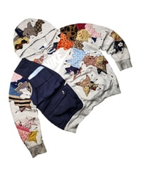 Image 3 of Re-worked 1 of 1 Batik Utility Drip Nike Hoodie (Size M)