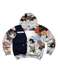 Image 1 of Re-worked 1 of 1 Batik Utility Drip Nike Hoodie (Size M)