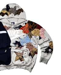 Image 4 of Re-worked 1 of 1 Batik Utility Drip Nike Hoodie (Size M)