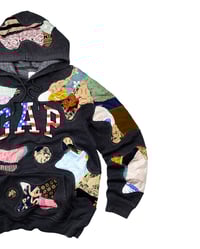 Image 4 of Re-worked 1 of 1 Batik Scrap Culture GAP Hoodie (Size L)