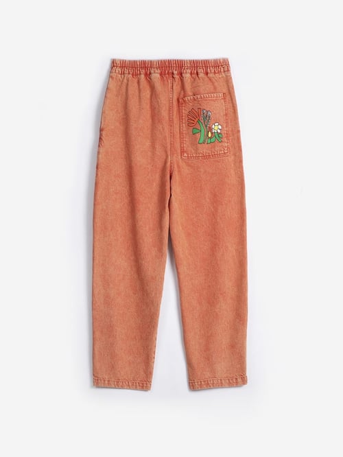 Image of 2-Pantalón washed relaxed fit