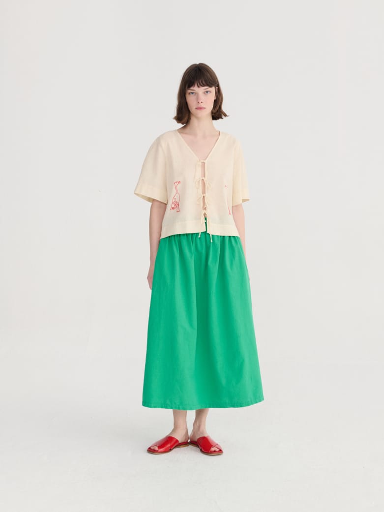 Image of 1-Blusa Embroldery Tied