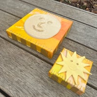Image 3 of Man in the moon ceramic wall sculpture