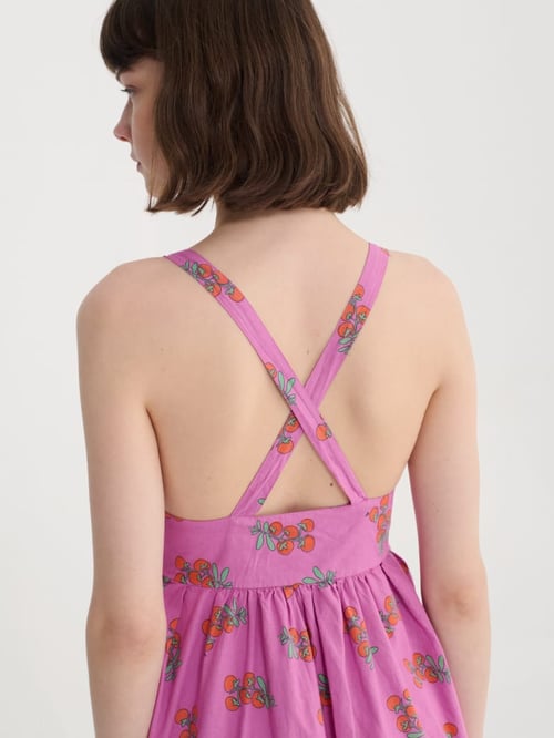 Image of 3-Vestido Juicy Tomatoes Pattern Strap