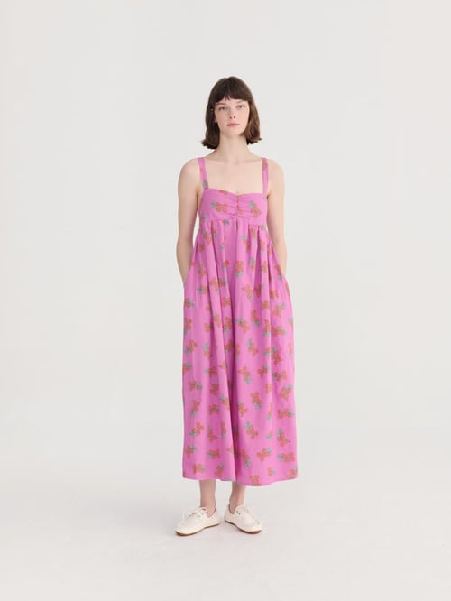 Image of 3-Vestido Juicy Tomatoes Pattern Strap