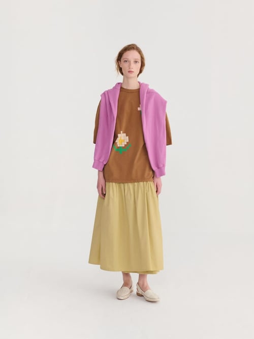 Image of 1-Camiseta Pixel Flowers Oversize 