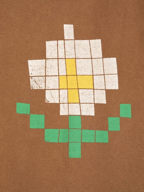 Image of 1-Camiseta Pixel Flowers Oversize 