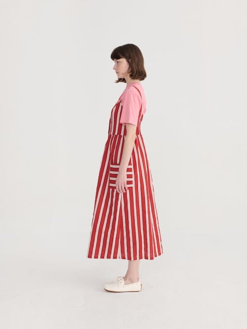 Image of 3-Vestido Stripped Evasé Strap 