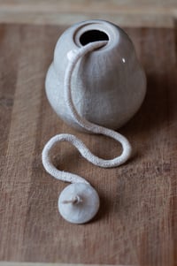 Image 2 of Oil Lamp - Clear Craquelè Glaze