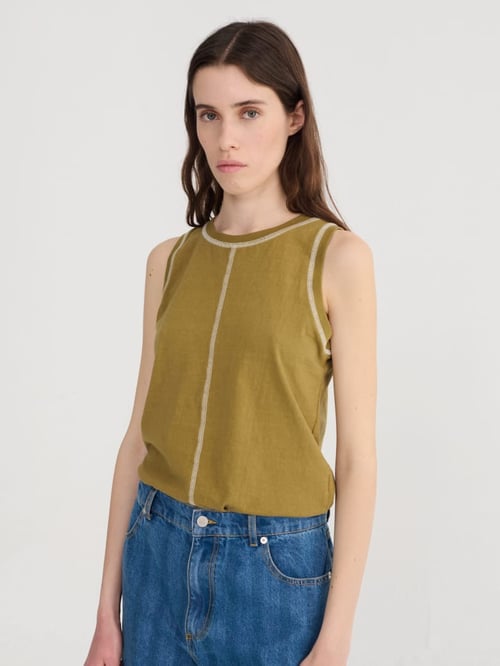 Image of 1-Top Slub Cotton Cut