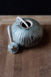 Image 2 of Oil Lamp- Oxides wash and clear glaze 