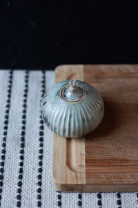 Image 1 of Oil Lamp- Oxides wash and clear glaze 