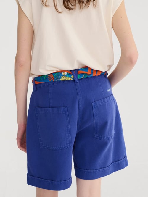 Image of 2-Bermudas pleated twill