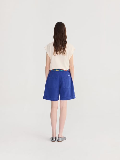Image of 2-Bermudas pleated twill