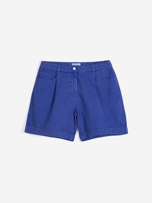 Image of 2-Bermudas pleated twill