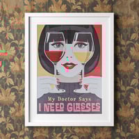 Image 2 of Vitnage Style Canvas Poster A3 