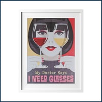 Image 3 of Vitnage Style Canvas Poster A3 