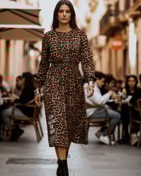 Image 2 of PUNK LEO DRESS ✘ IBIZA PRINT  ✘ VINTAGE  ✘ UPCYCLED