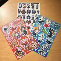 Image 1 of hollow knight/silksong sticker sheets