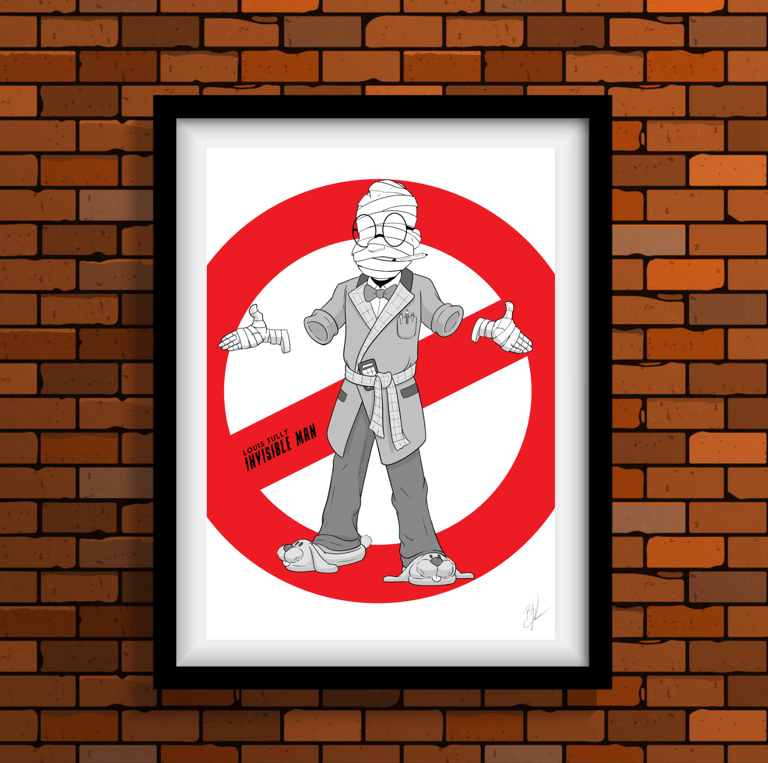 A3 LOUIS MONSTER POSTER PRINT