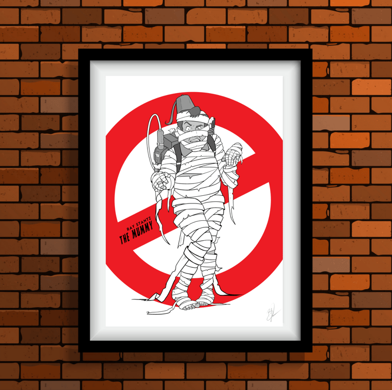 A3 RAY MONSTER POSTER PRINT