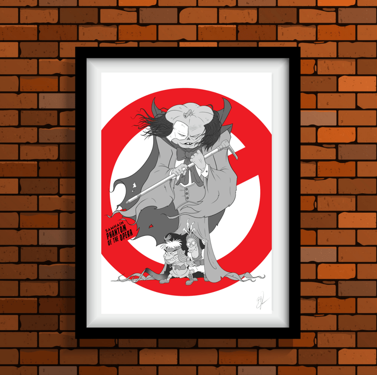 A3 SAM MONSTER POSTER PRINT