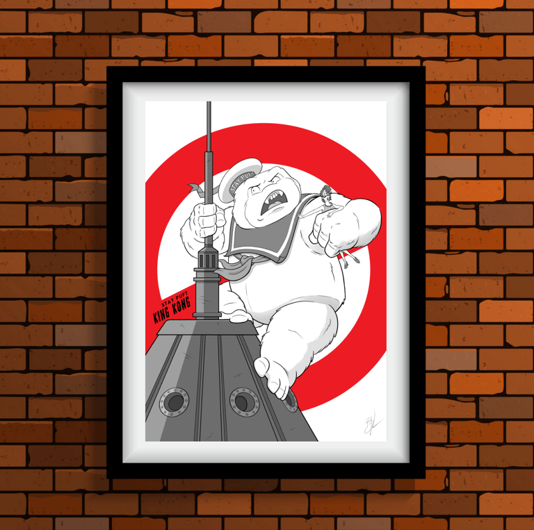 A3 PUFT MONSTER POSTER PRINT