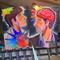 Image 1 of house's head/wilson's heart foil prints