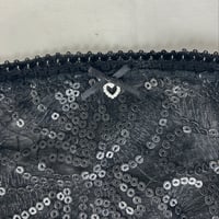 Image 4 of Culotte à liens en dentelle noire