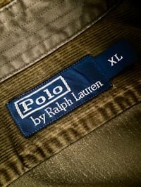 Image 7 of VINTAGE POLO RALPH LAUREN GREEN CORDUROY SHIRT