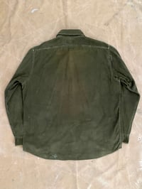 Image 3 of VINTAGE POLO RALPH LAUREN GREEN CORDUROY SHIRT