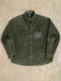 Image 2 of VINTAGE POLO RALPH LAUREN GREEN CORDUROY SHIRT