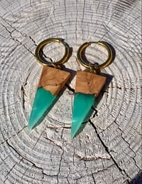 Triangolo Cala Comte - Orecchini Legno e Resina