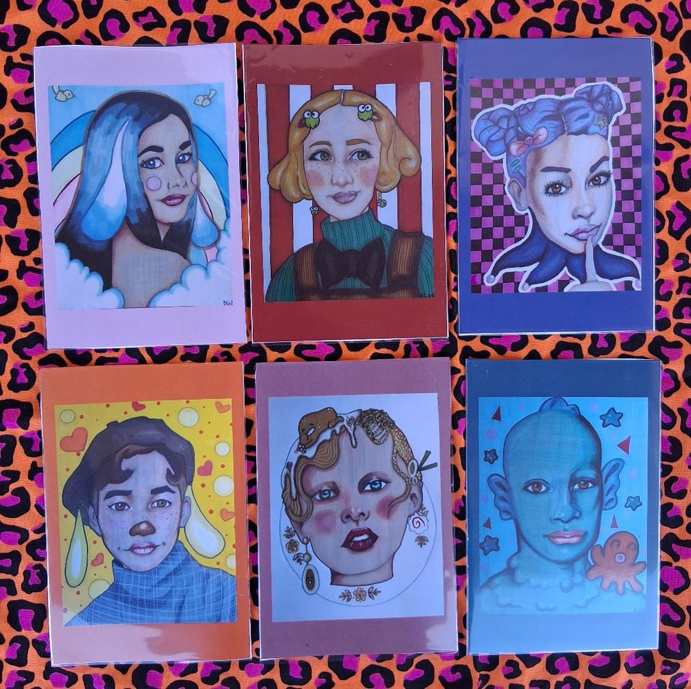 Image of Kawaii Characters Mini Prints (Set 1)