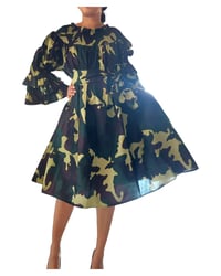 Camo 3/4 sleeve dress