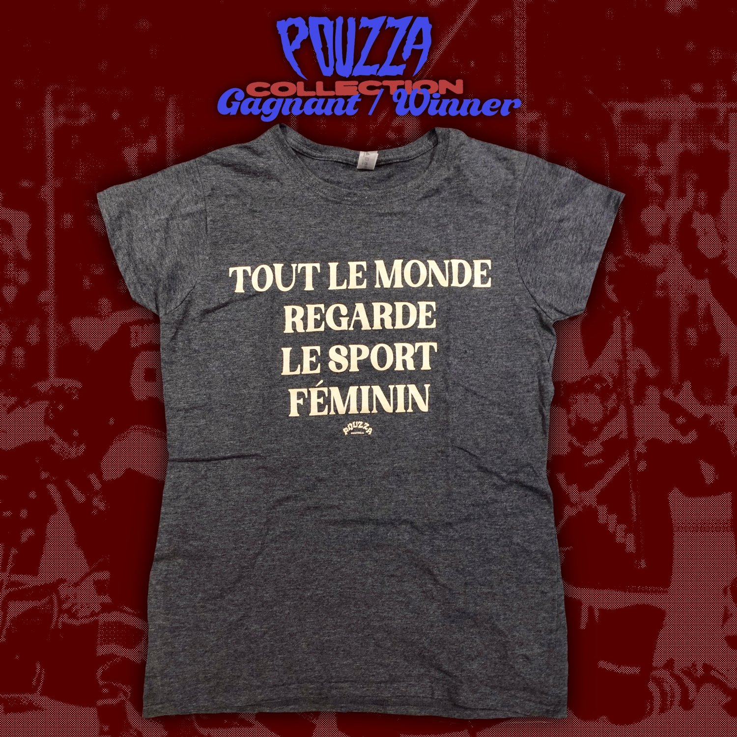 Image of " TOUT LE MONDE REGARDE LE SPORT FÉMININ " T-Shirts ( Homme & Femme ), Camisoles & VNeck ( Fem )
