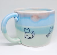 Image 1 of parade of cats mug