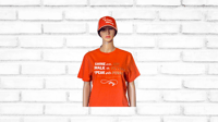 Image 1 of Heavenly Made Apparel Shine with Joy Adult Orange T-Shirt And Adjustable Orange & White Hat