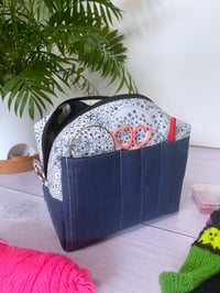 Image 1 of Trousse projet tricot artisanale – Pochette accessoires Rêve Etoilé