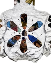 Image 9 of 1 of 1 Batik Patchwork Peace Hoodie (Size XL)