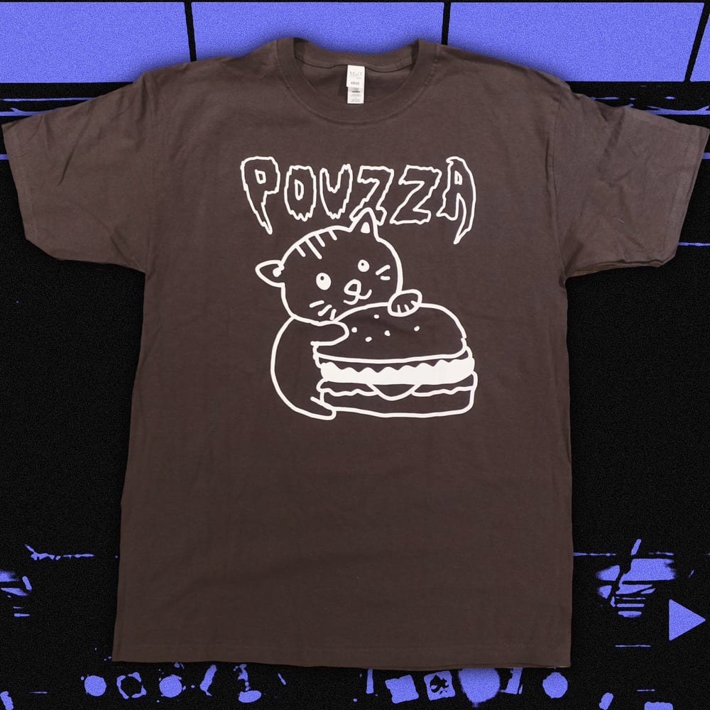 Image de T-shirt / Hoodie / Camisole Pouzza - Chat Burger