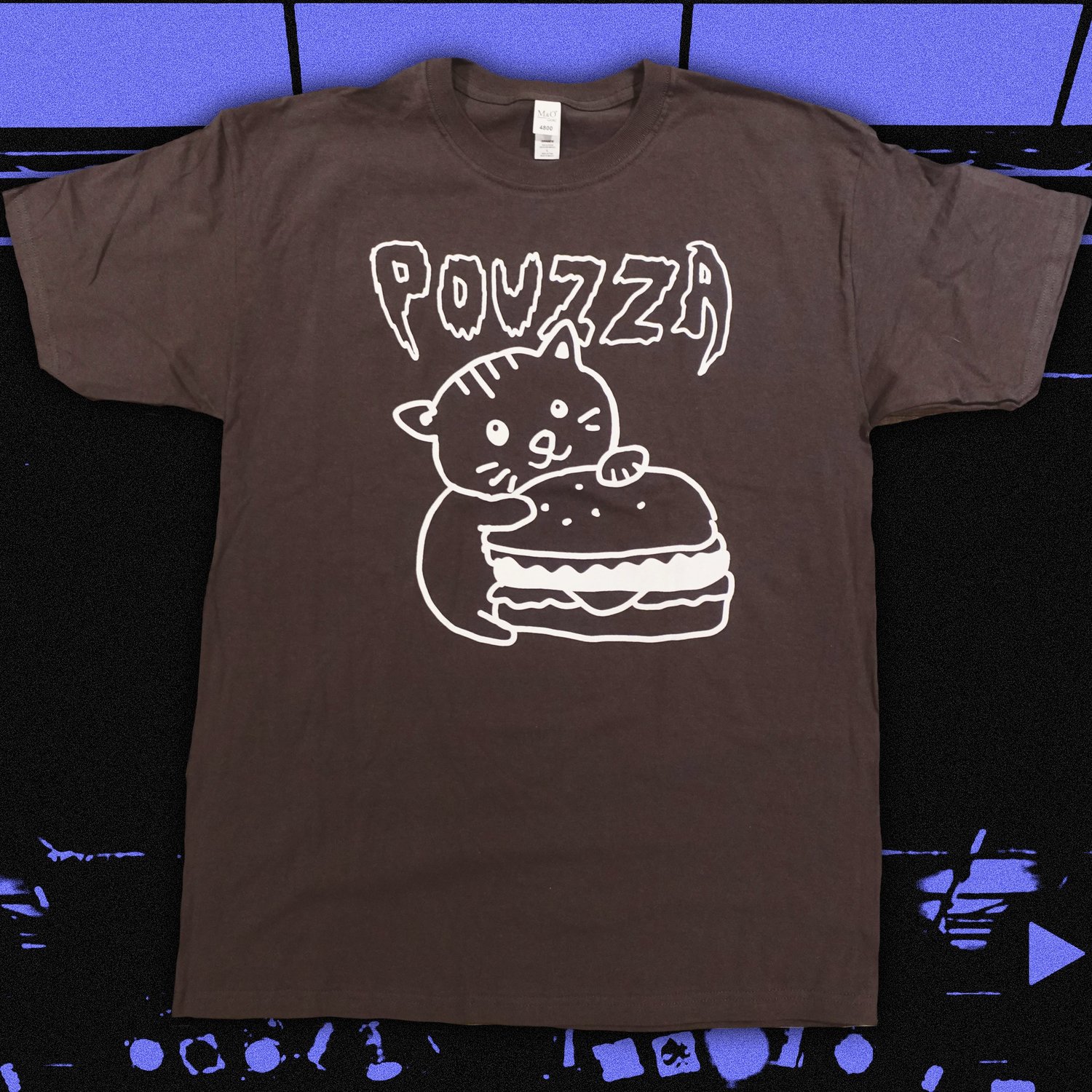 Image de T-shirt / Hoodie / Camisole Pouzza - Chat Burger