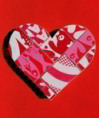 Image 1 of Kitten Quilt Heart #1